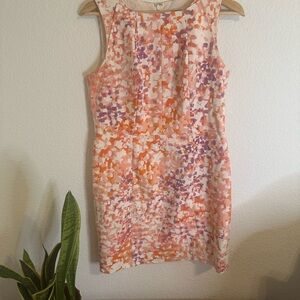 Ann Taylor Petite Sleeveless Floral Dress – Size 8P – PreOwned